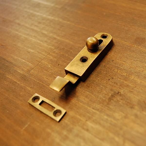 ブラス錠前368 真鍮金具 インドネシア直輸入 インテリアパーツ 古色