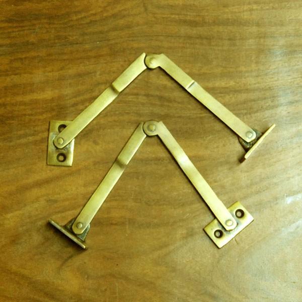 ブラスヒンジ479 蝶番 真鍮 家具部品 DIY 修理 加工 インドネシア直輸入 インテリアパーツ アンティーク仕上げ 古色仕上げ | 