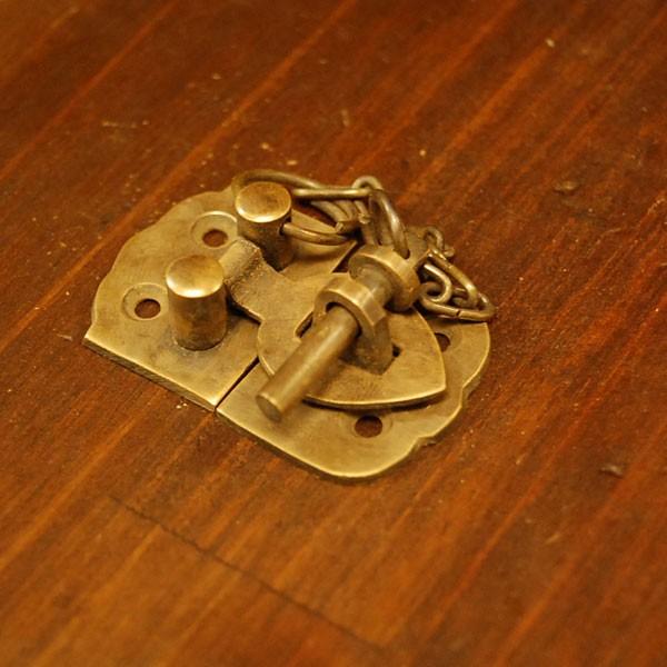 ブラス錠前545 真鍮金具 家具部品 鍵部品　アンティーク仕上げ DIY 日曜大工 引き出し部品 インドネシア直輸入 インテリアパーツ 古色仕上げ |  | 03