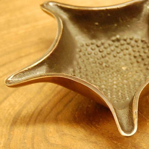 灰皿 真鍮香皿 ブラス 香立て ヒトデ型 星型 重厚感 アクセサリー