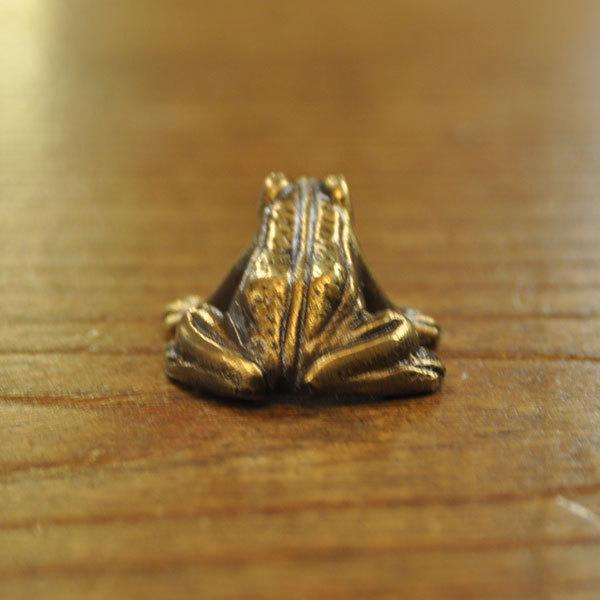 ペーパーウェイト 真鍮 ブラス 蛙 カエル型 文鎮 インテリア