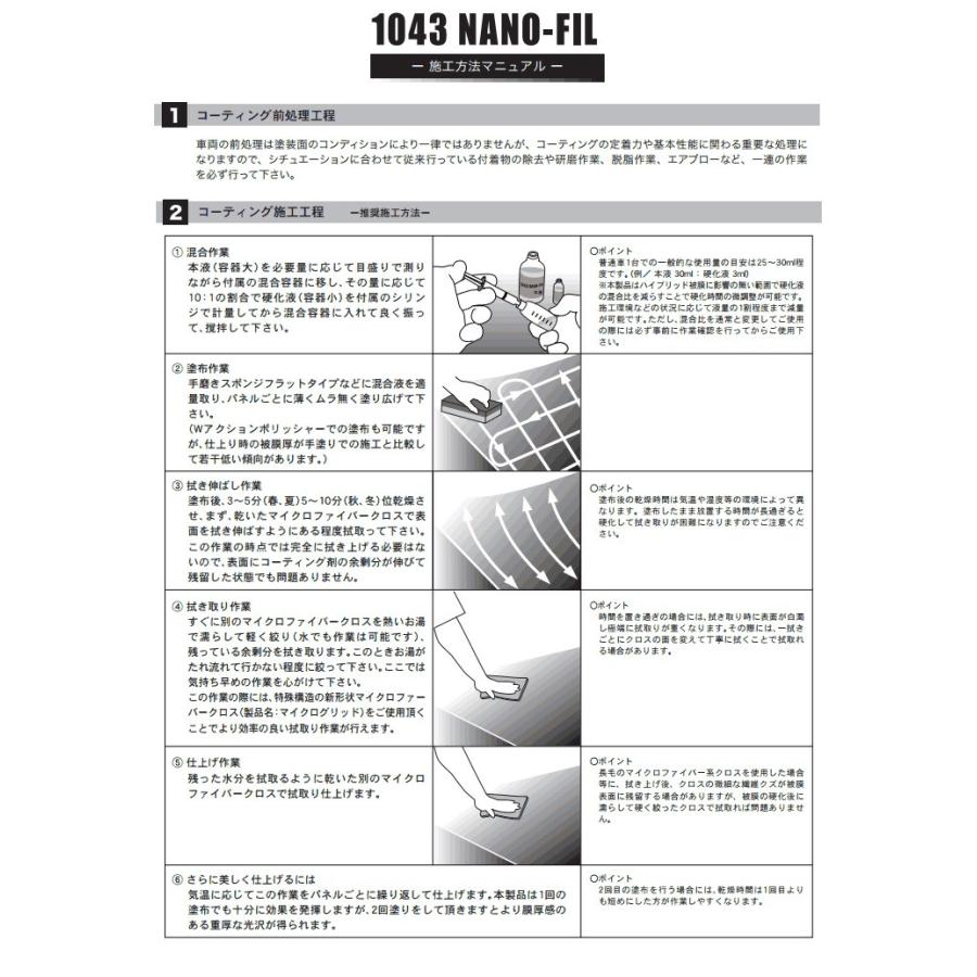 ECHELON NANO-FIL(エシュロン ナノフィル1043)ガラスコーティング剤