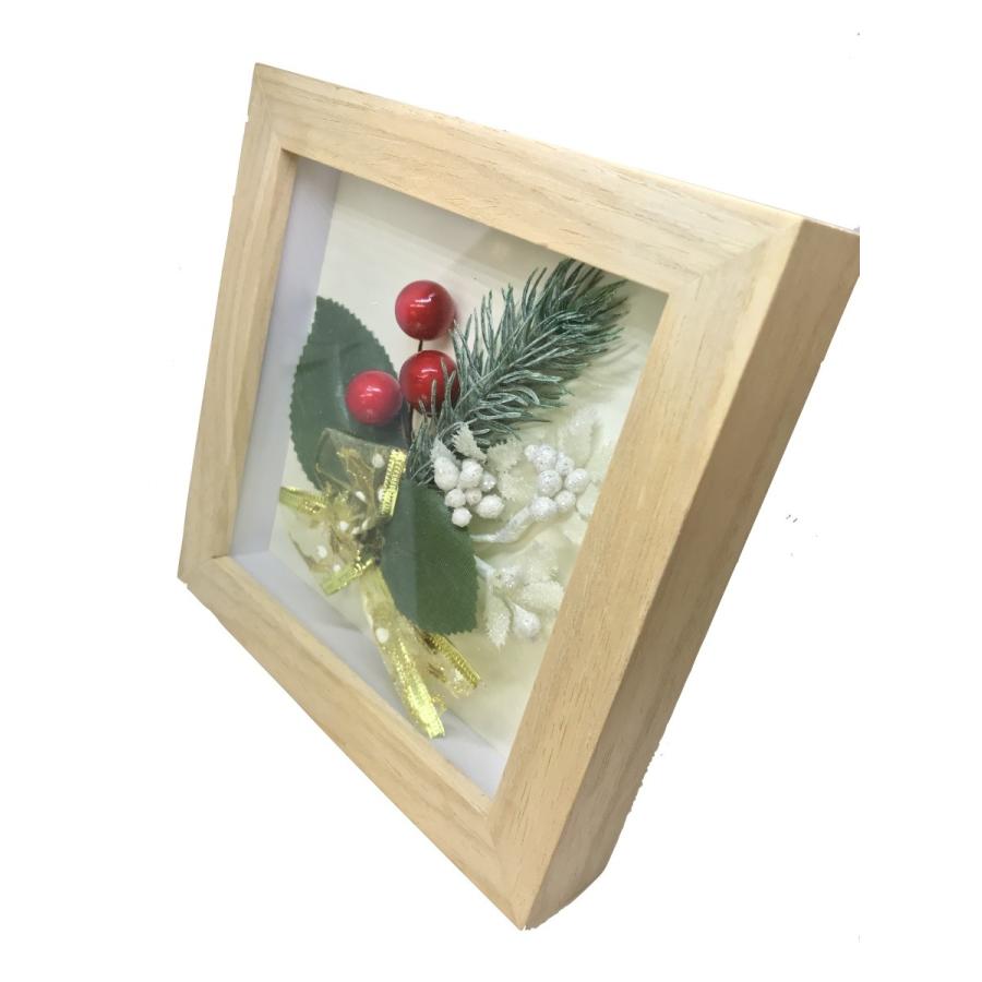 木製 3D 立体額 ボックス 標本箱 フレーム 正方形 シャドーボックス