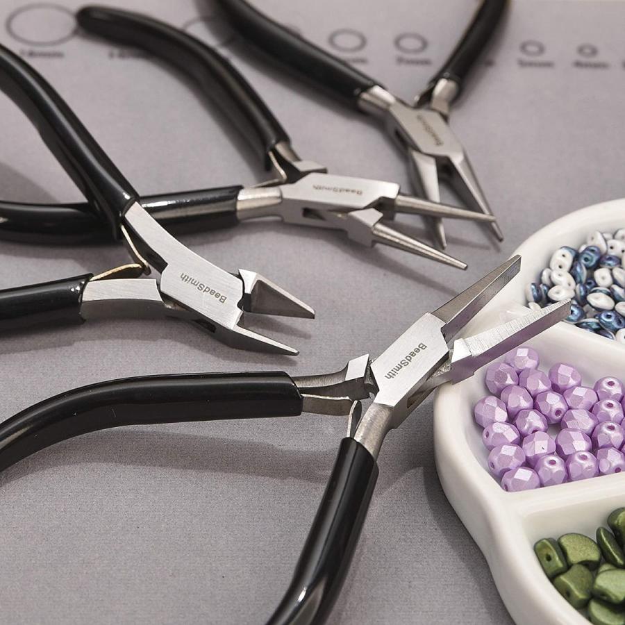 ビーズアクセサリー制作 工具 4点セット】 ケース付き ツールセット