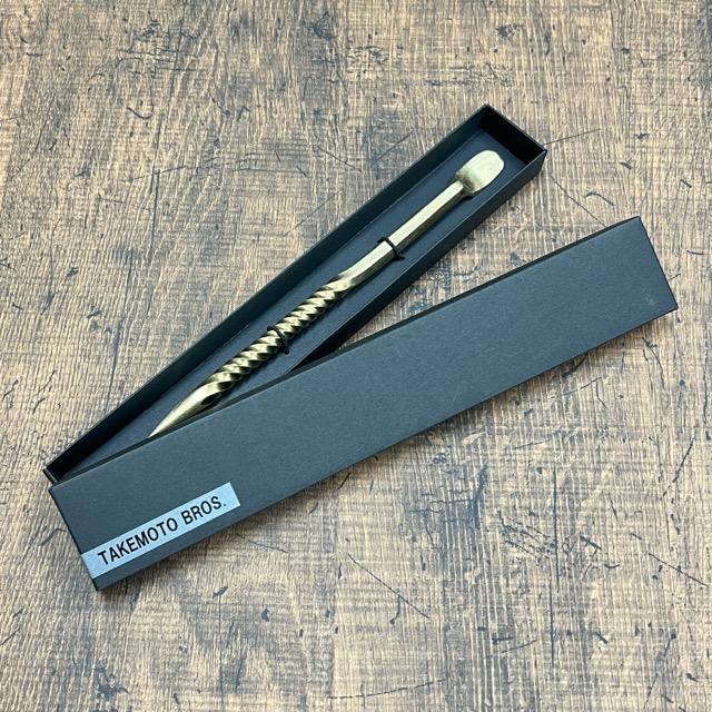 根かき棒 ソイルスティック Mサイズ ステンレス 真鍮 根かき 盆栽