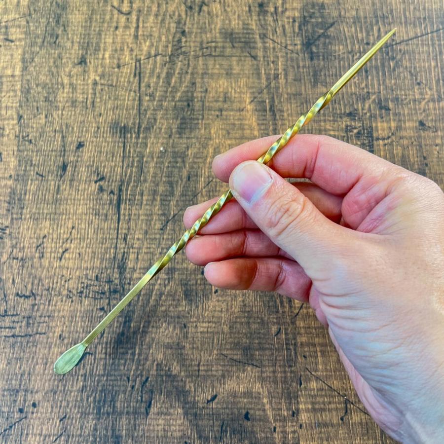 根かき棒 ソイルスティック SS・Sサイズ ステンレス 真鍮 根かき 盆栽