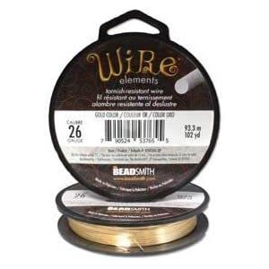 【クラフトワイヤー】ゴールドカラー ターニッシュレジスタント 大巻 大容量 ワイヤーエレメンツ ビーズスミス wire elements アーティスティックワイヤー |  | 04