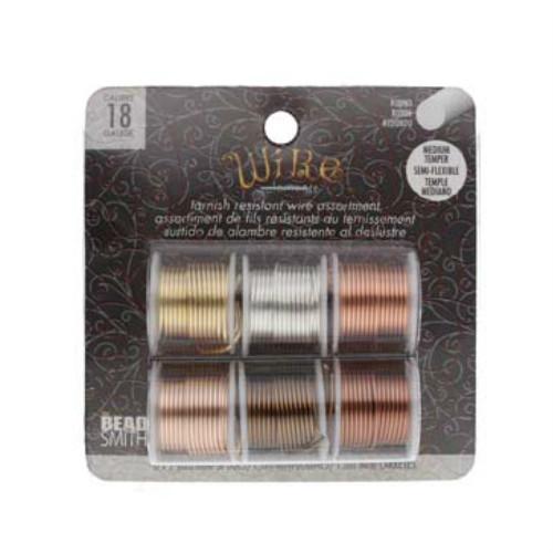 クラフトワイヤー】6色セット ワイヤーエレメンツ BeadSmith ビーズ