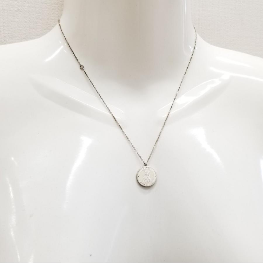 GUCCI 円形ペンダント ネックレス 楽天市場】GUCCI グッチ コイン ペンダント ネックレス SV925