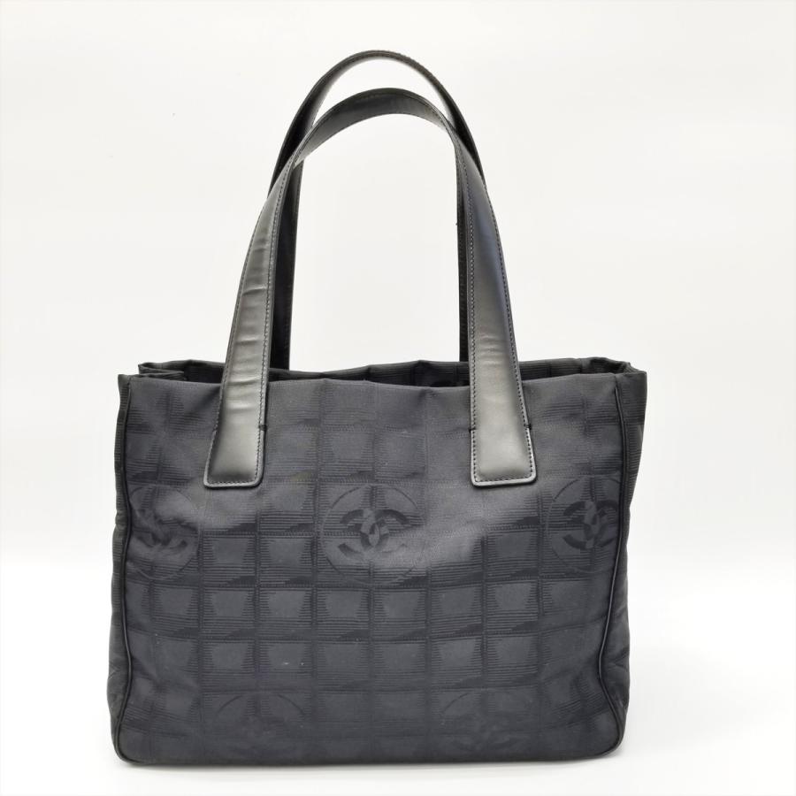 CHANEL シャネル ニュートラベルライントートPM ブラック トート
