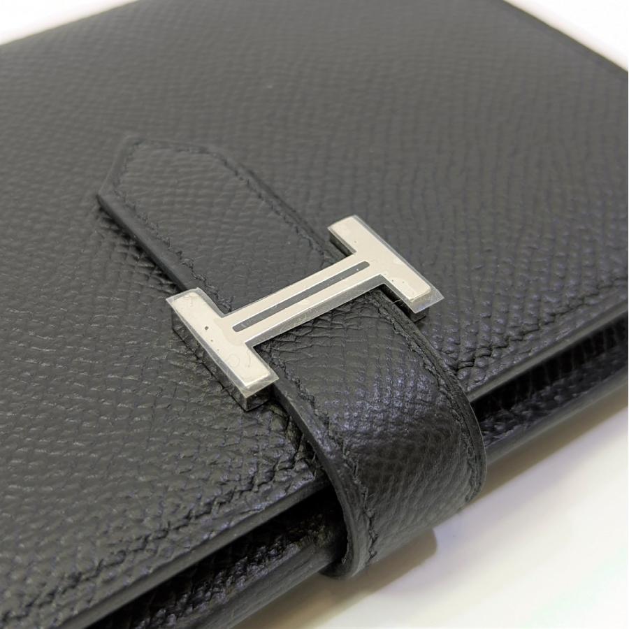 HERMES エルメス ベアンコンパクト ヴォーエプソン ノワール HERMES エルメス ベアンコンパクト ヴォーエプソン ノワール