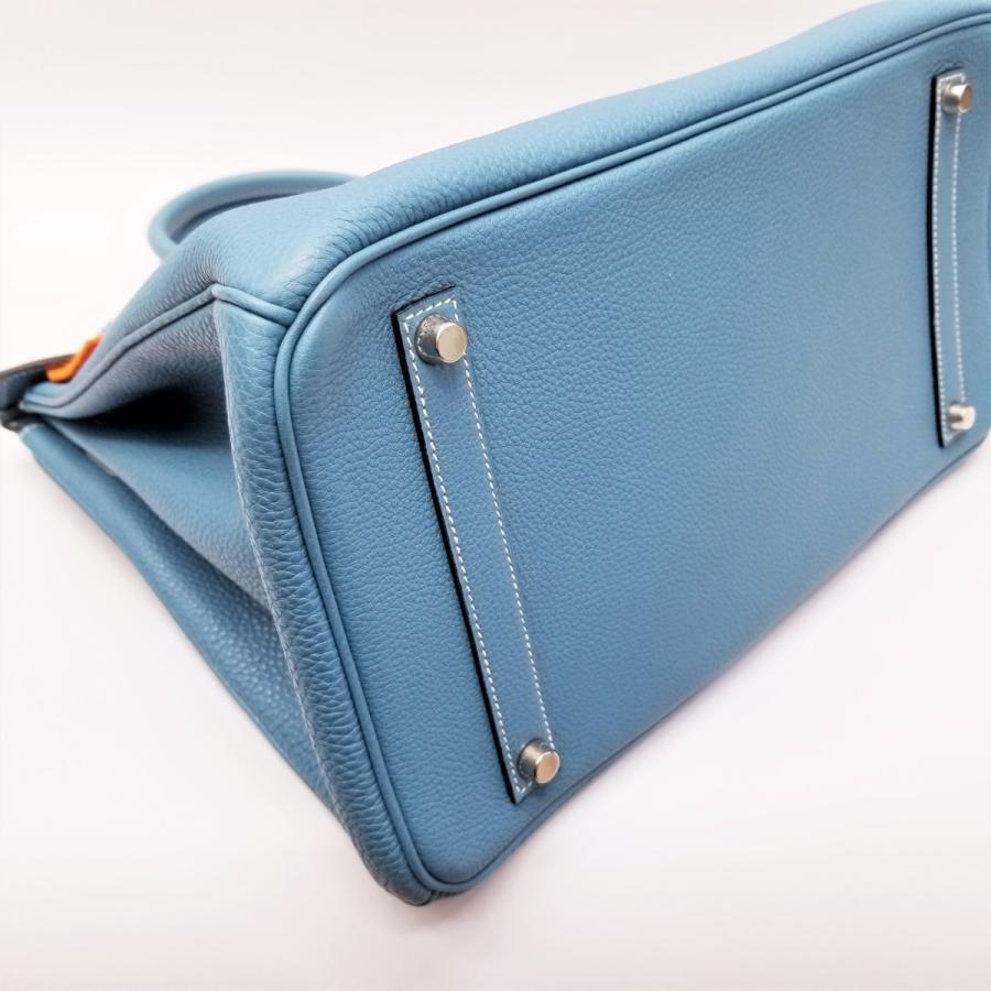 ❤お得なお品❤グッドニュースPM ブルージーン シルバー金具 エルメス □L刻印 ❤お得なお品❤グッドニュースPM ブルージーン シルバー金具