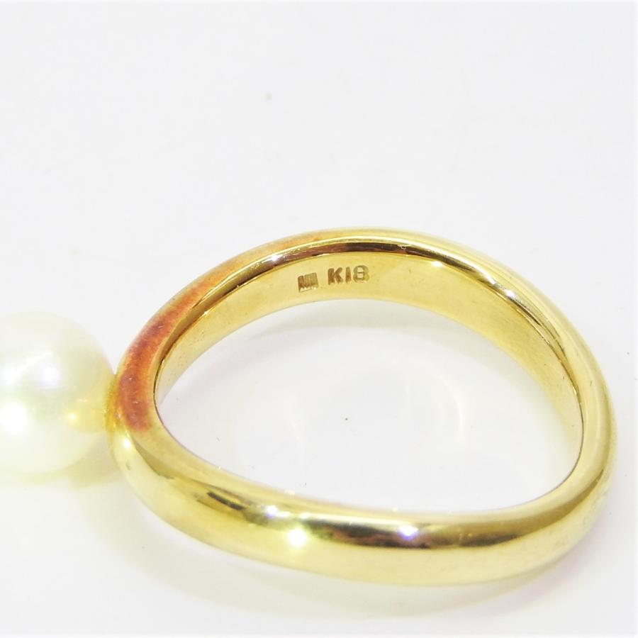 MIKIMOTO ミキモト ペルリータ 18金 希少 パール リング K18