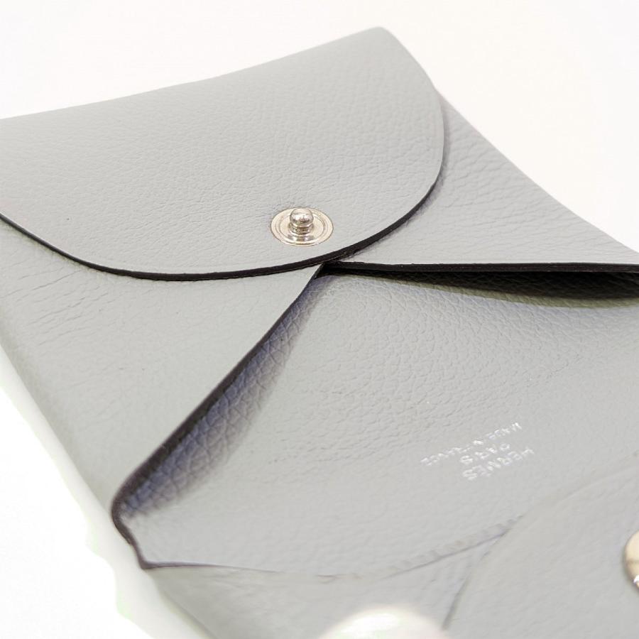 HERMES エルメス 美品 バスティア コインケース 薄めのグレー HERMES エルメス 美品 バスティア コインケース 薄めのグレー