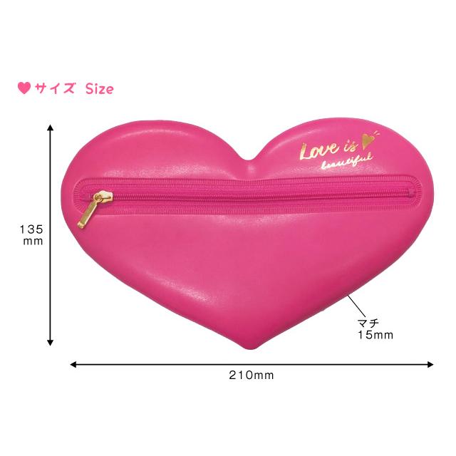 ラブハートペンケース M おすすめ かわいい デザイン おしゃれ 高校生 大人 女子 可愛い おもしろ コスメポーチ 雑貨メーカー 直営店舗 アーティミス Lhpc 雑貨メーカー直営店舗アーティミス 通販 Yahoo ショッピング