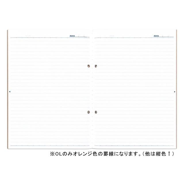 ノートブック A5 A5-2穴 ルールドノート（40ページ/6mm 罫線） [m