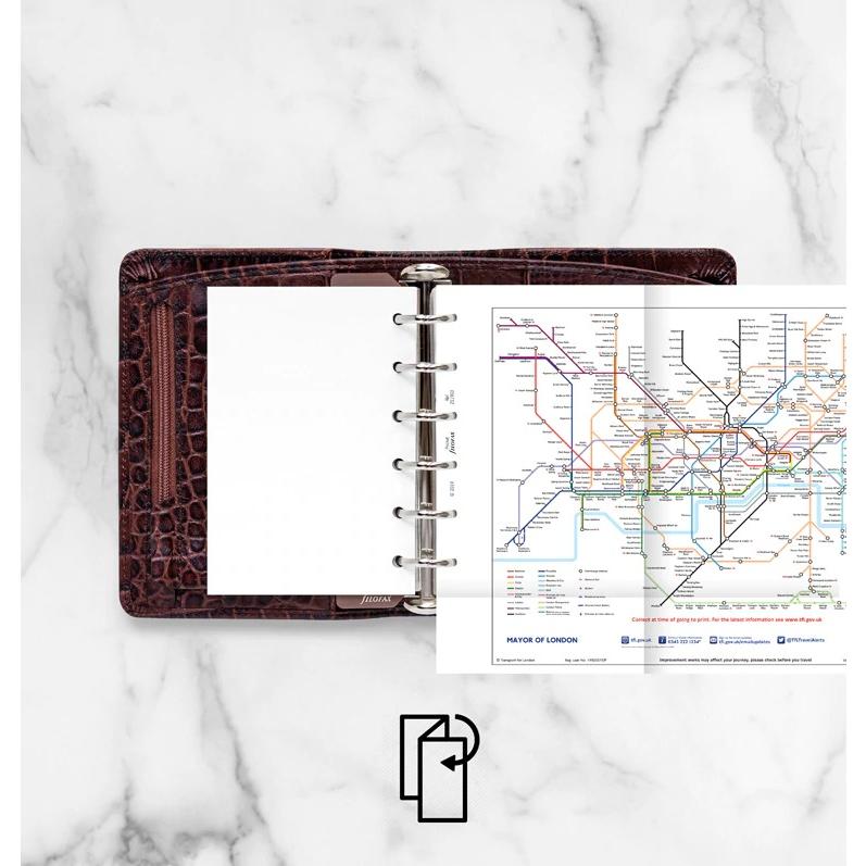 FILOFAX ファイロファックス システム手帳 リフィル ミニ6穴サイズ ポケット スモール London 地下鉄マップ map ...