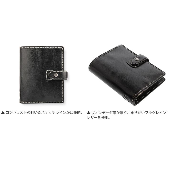 ファイロファックス システム手帳 マルデン Malden ミニ6穴サイズ スモール ポケットサイズ filofax 6穴 リング径19mm 本革 牛革 2024年ダイアリー付き｜artenal01｜19