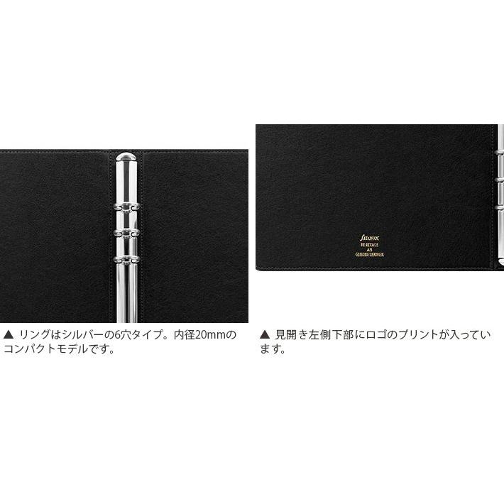 ファイロファックス システム手帳 ヘリテージ  A5サイズ デスクサイズ Heritage filofax 6穴 リング径20mm 本革 牛革 2024年ダイアリー付き｜artenal01｜10