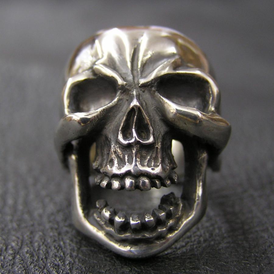 スカルリング 『叫』 *Destino* 髑髏 ドクロ シルバーリング メンズリング アクセサリー メンズ 指輪 刻印無料 プレゼント