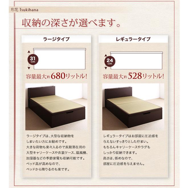 組立設置付 照明 棚付きガス圧式跳ね上げ収納畳ベッド 月花 組立設置付 照明 棚付きガス圧式跳ね上げ収納畳ベッド 月花