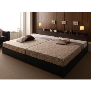 棚 コンセント 収納付き 大型モダンデザイン ベッド デリック マルチ