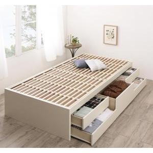 お客様組立 国産 清潔すのこ ヘッドレスチェストベッド レニツァ ベッドフレームのみ セミシングル