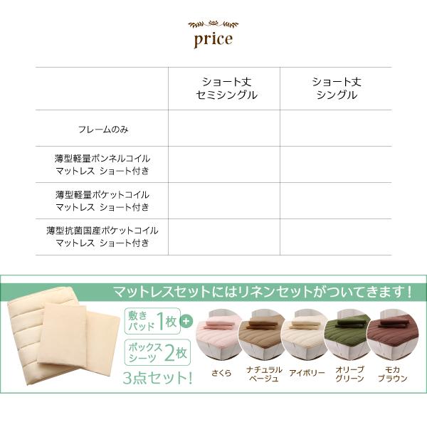 コンパクトロフトベッド スリムフィット ベッドフレームのみ シングル