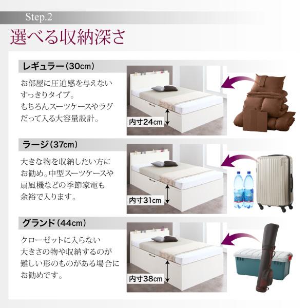 組立設置付 国産跳ね上げ収納ベッド レナーチ ホワイト 羊毛入り