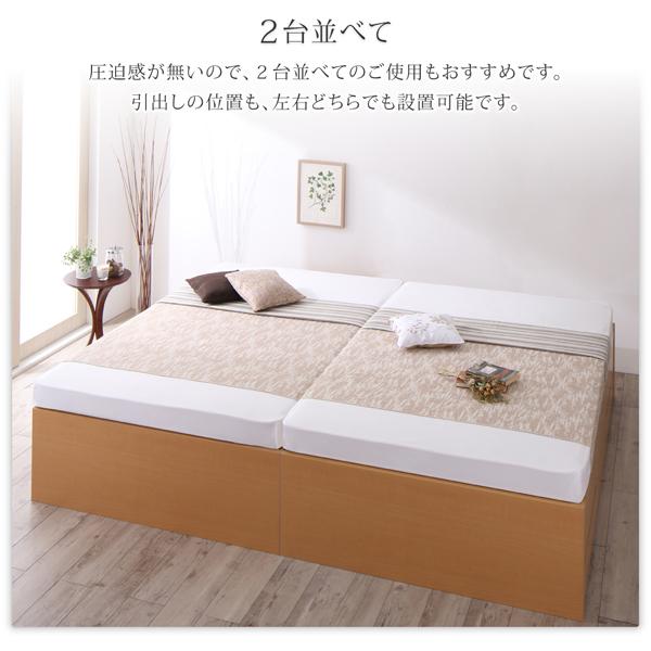 組立設置付 国産 清潔すのこ ヘッドレスチェストベッド レニツァ 薄型スタンダードボンネルコイルマットレス付き シングル_10