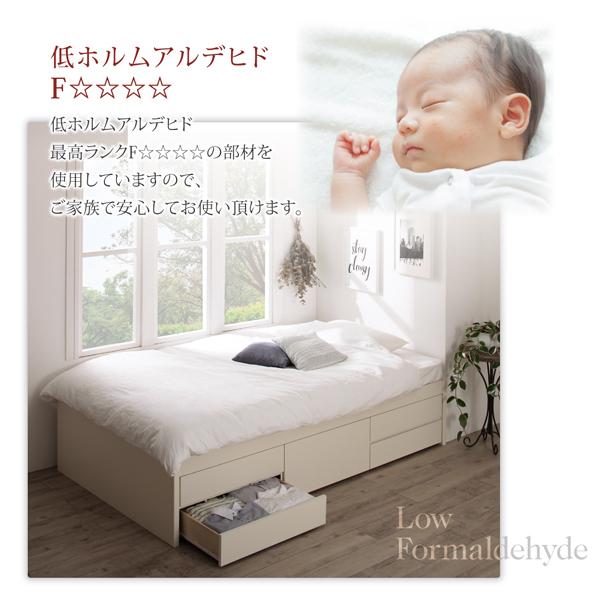 組立設置付 国産 清潔すのこ ヘッドレスチェストベッド レニツァ 薄型スタンダードボンネルコイルマットレス付き シングル_12