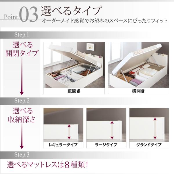 組立設置付 国産跳ね上げ収納ベッド レナーチ ホワイト 薄型スタンダードボンネルコイルマットレス付き 横開き シングル 深さラージ_7