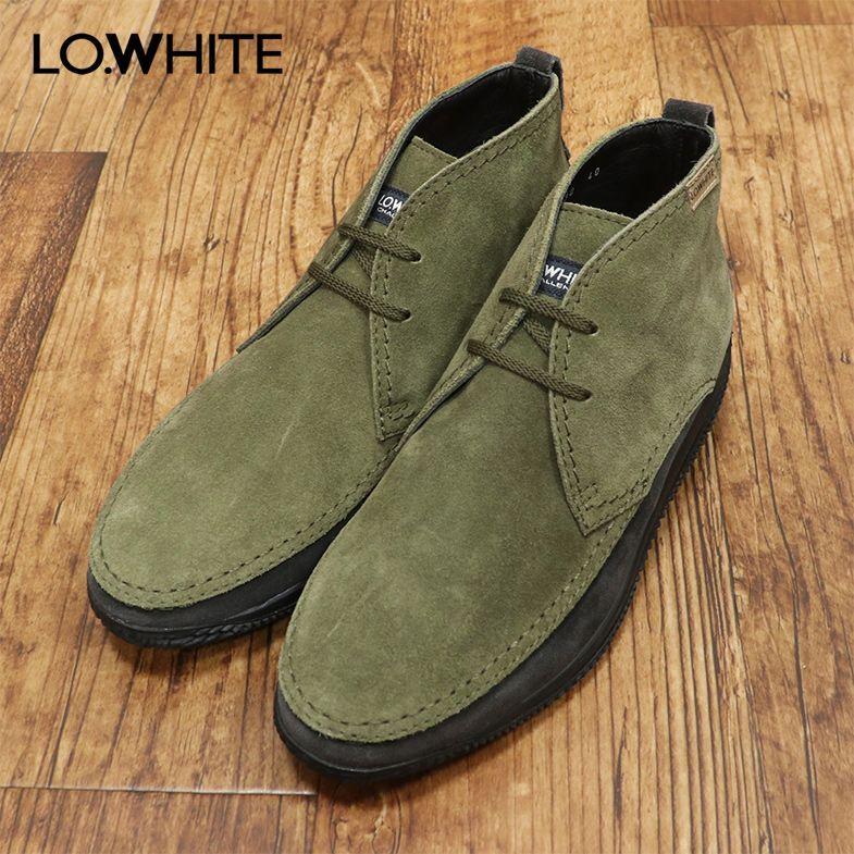 Lo White イタリア製スニーカー スエード チャッカブーツ風 レザー上質 渋い ヴィンテージ調 30代 40代 大人シューズ 靴 プレゼント メンズ ローホワイト 372w アートフィッシュ 通販 Yahoo ショッピング
