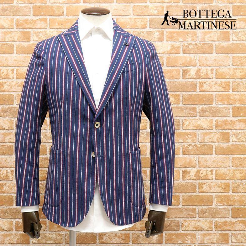 春夏 Bottega Martinese 快適ジャケット 綿100 サマーツイード イタリア製 ストライプ レトロ モダン イタカジ 洒落者 メンズ ボッテガ マルティネーゼ Toku Ca399 アートフィッシュ 通販 Yahoo ショッピング