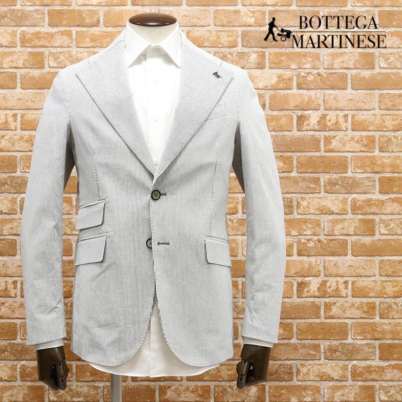 期間限定特価 春夏 Bottega Martinese 清涼アンコン風ジャケット コードレーン伸縮 ストライプ イタリア製 爽やか 幅広ラペル モダン ハイエンド 30代 40代 メンズ Toku 好評 Vidrovaca Com