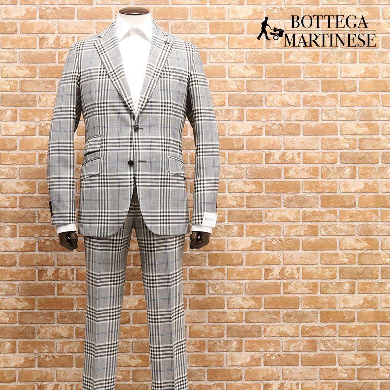 爆売り ss Bottega Martinese シングルスーツ アンジェリコ社ウール サマーツイード イタリア製 格子クラシコ トラッド 30代 40代メンズ ファッション 期間限定送料無料 Vulkanvegas Corridatrevo Com Br