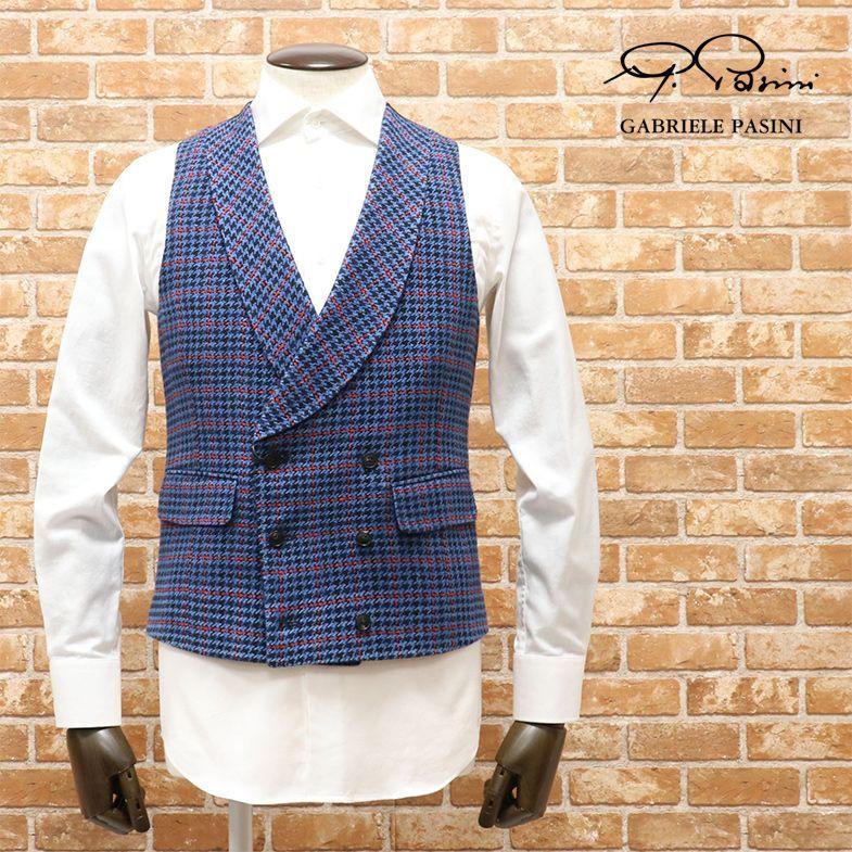 今月限定 特別大特価 春夏 Gabriele Pasini ベスト 綿リネン サマーツイード 千鳥格子ショール スカル柄ちょいわる クラシコ ダンディー40代 50代 紳士メンズ ガブリエレ パジーニ 保証書付 Www Thedailyspud Com