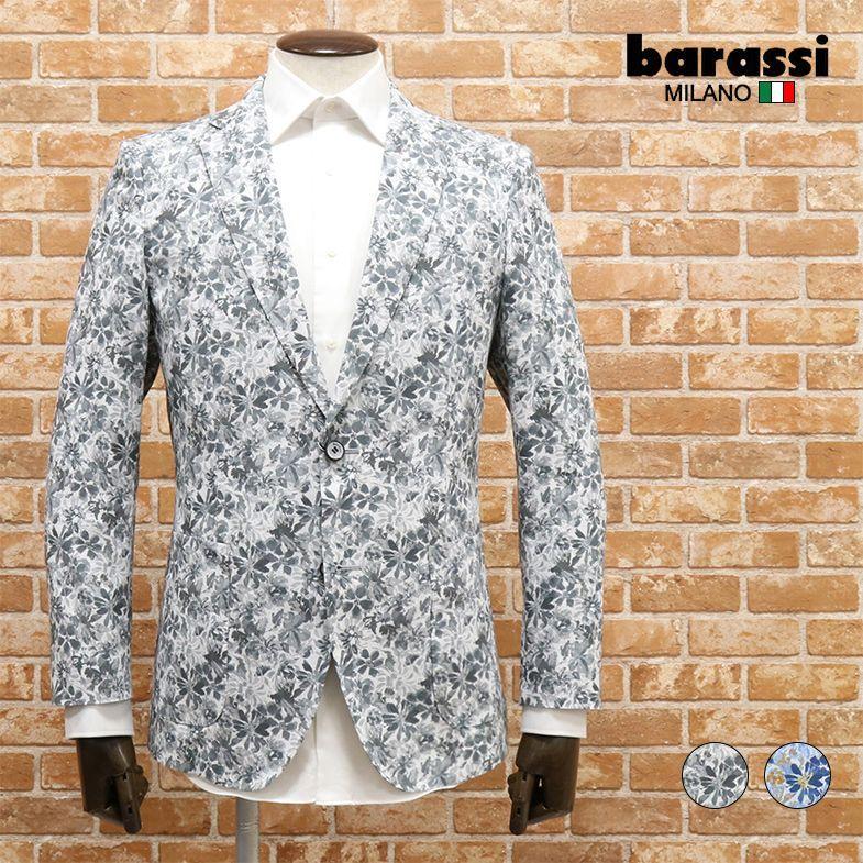 春夏 Barassi Milano 日本製ジャケット インポート イタリー製生地 麻綿 清涼 花柄 軽やか 涼しい リゾート 40代 50代 紳士 メンズファッション バラシ Toku Cy101 アートフィッシュ 通販 Yahoo ショッピング
