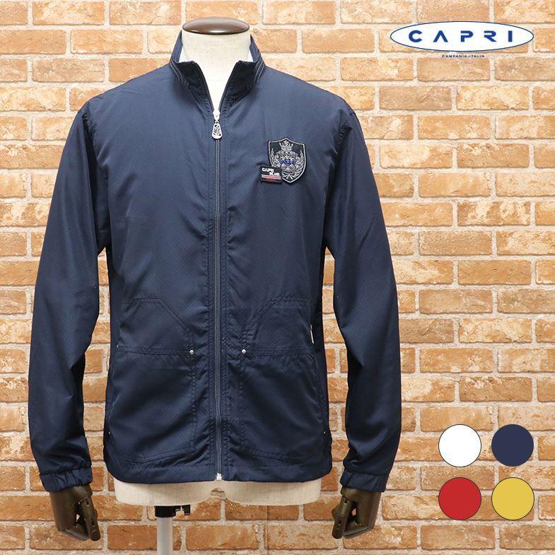 春夏 Capri 清涼ブルゾン メッシュ パンチング 通気性 軽量 ワッペン スイングトップ ジップアップ ゴルフ スポーツ 50代 60代 メンズウェア 紳士服 Toku Cy142 アートフィッシュ 通販 Yahoo ショッピング