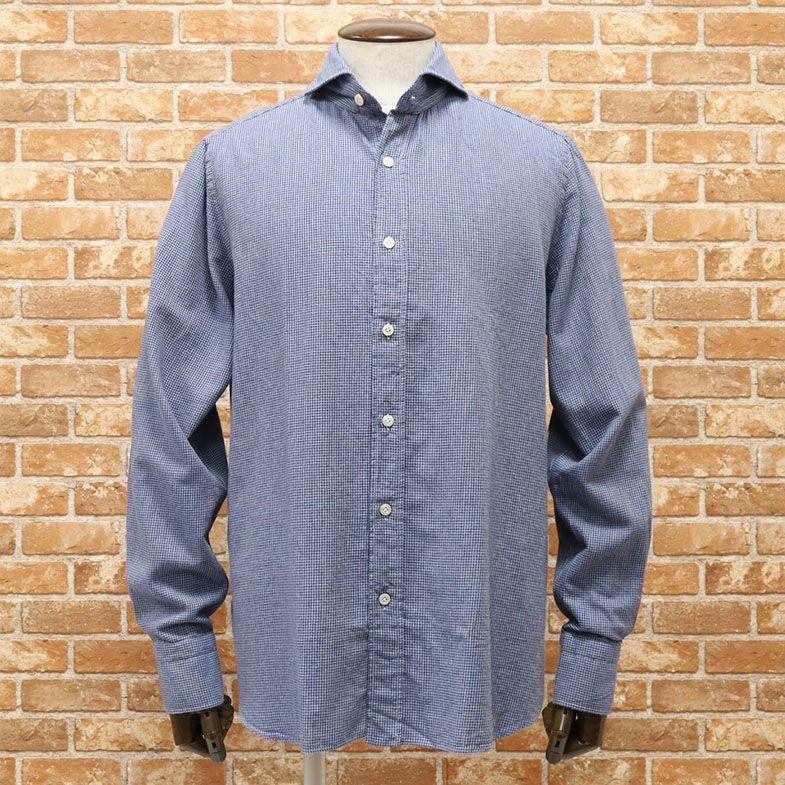 21激安通販 長袖 鳥足縫い イタリー製 カッタウェイ しっとり綿100 Sergio 千鳥格子シャツ Finamore 秋冬 大人カジュアル 40代 30代 キレカジ プレゼント 送料無料 きれいめ フィナモレ メンズ 大人 クラシコ シャツ カジュアルシャツ Www Radio10 Sr