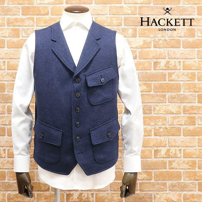 送料無料キャンペーン Hml 大きいサイズ ベスト London Hackett 秋冬 トラッド アイビー クラシック レトロ ほっこり 送料無料 ウール100 ツイード ファッション メンズ 40代 30代 トラッド チョッキ お洒落 レトロ ほっこり ベスト ジレ