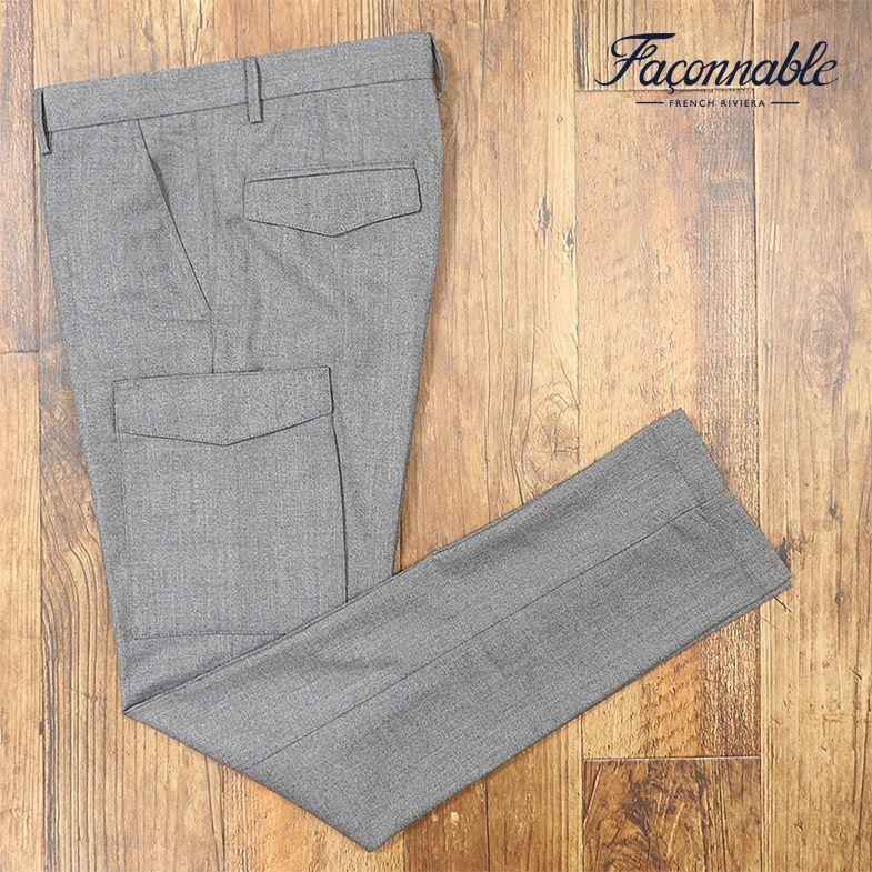 品多く 紳士 モダン トラッド きれいめ 上品 ストレッチ ウール系サキソニー 美脚カーゴパンツ Faconnable 秋冬 インポートブランド セレブ エレガント モダン 送料無料 エレガント ブランド インポート メンズ キレカジ ボトムス パンツ Www Mohanvilaas Com