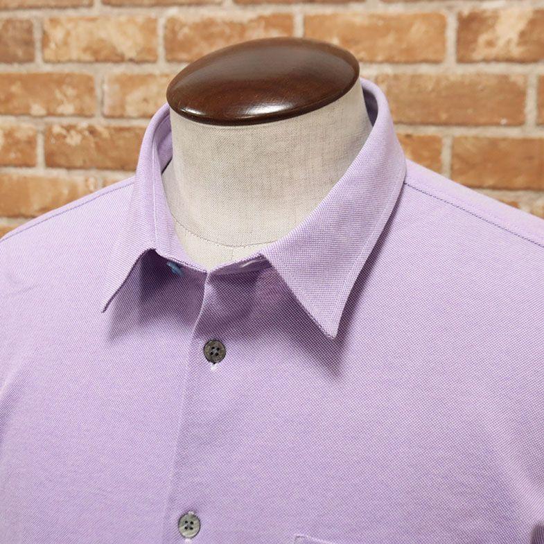 春夏 Lanvin En Bleu 七分袖シャツ 清涼コットン ポリ系カノコ ジャージー 無地 快適 メンズ 胸ポケット 40代 ハイカジュアル 代 86 以上節約 30代 カットソー感覚