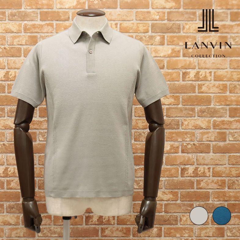 春夏 Lanvin Collection ポロシャツ やわらか綿 サマーニット 伸縮 編地切替 日本製 キレカジ 半袖 上品 30代 40代 メンズ ファッション Artfish Ea541 アートフィッシュ 通販 Yahoo ショッピング