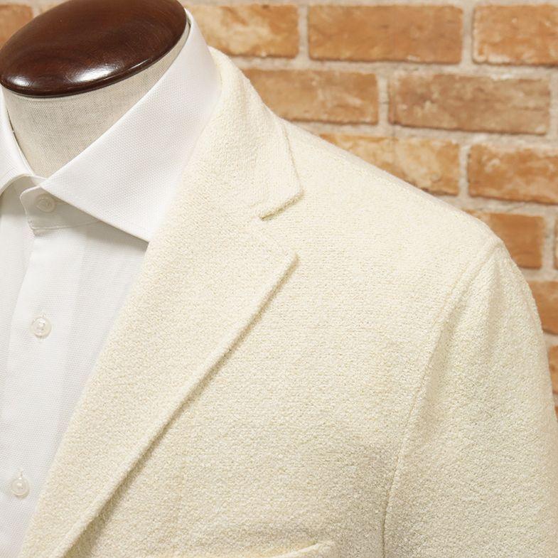 32 割引もらって嬉しい出産祝い 21春夏 Boglioli Mサイズ サマーニット ジャケット やわらかパイル地 イタリア製 上品 カーディガン 新品 白 アイボリー Ed1034 メンズファッション ファッション Www Mbis Ca