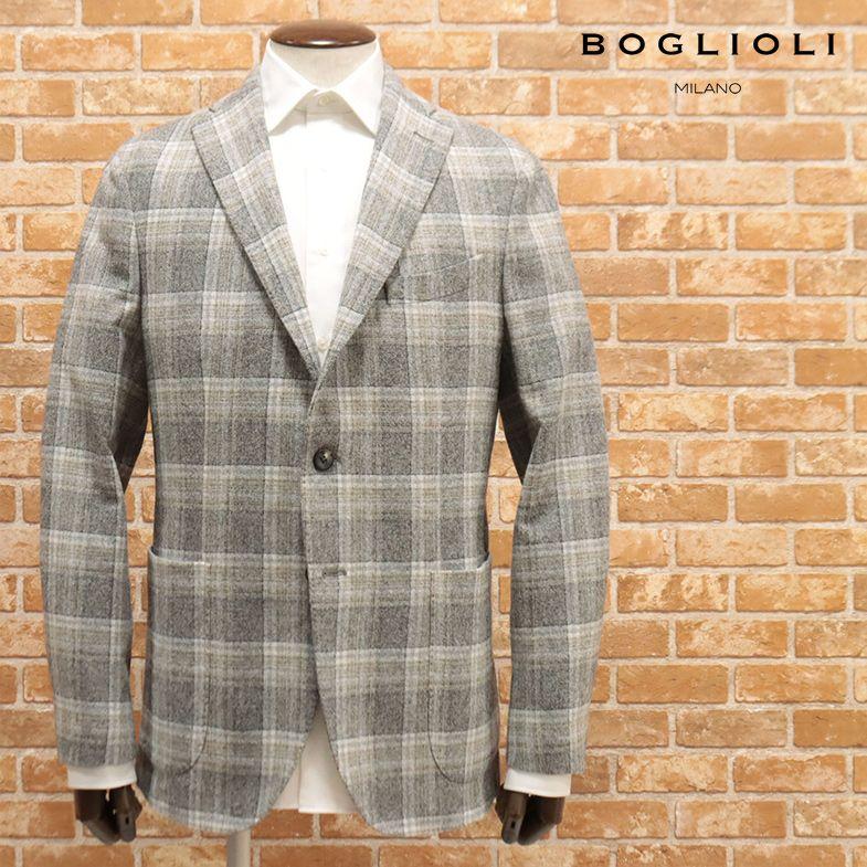アウトレット65％OFF】BOGLIOLI アンコン ジャケット 起毛 ウール混
