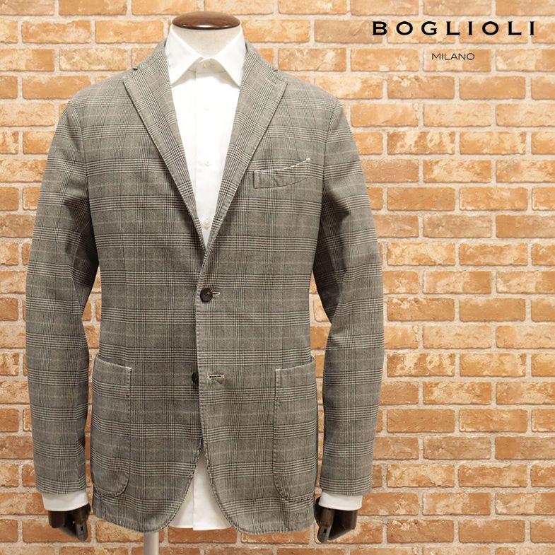 アウトレット65％OFF】BOGLIOLI アンコン ジャケット 微起毛 ツイード