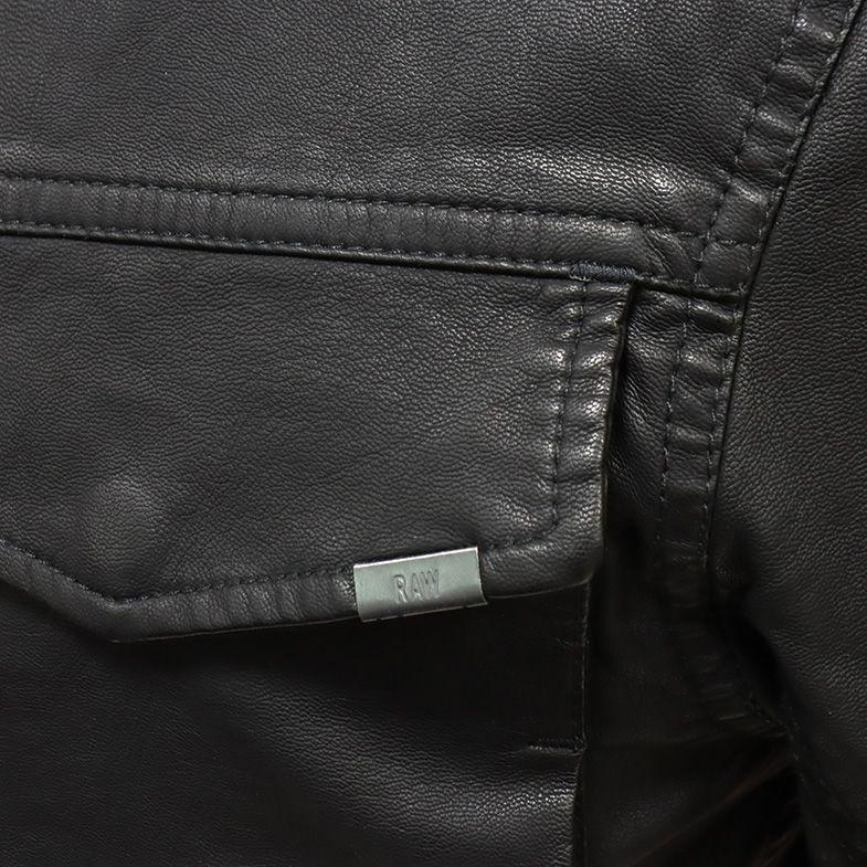 【アウトレット】G-STAR RAW シンセティックレザー ブルゾン VODAN-R 3D SLIM GPL JKT D12653-5355-990 ワイルド 渋い 武骨 メンズ ジースター ロゥ｜artfish｜06