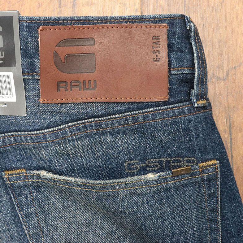 G-STAR RAW デニムパンツ 3301 STRAIGHT 51002-8595-89 ハリ コシ ダメージ ヴィンテージ ジーンズ アメカジ サーフ ストリート メンズ ジースター ロゥ｜artfish｜05