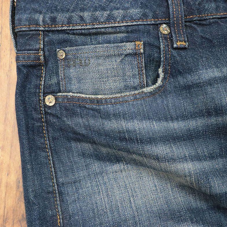 G-STAR RAW デニムパンツ 3301 STRAIGHT 51002-8595-89 ハリ コシ ダメージ ヴィンテージ ジーンズ アメカジ サーフ ストリート メンズ ジースター ロゥ｜artfish｜06